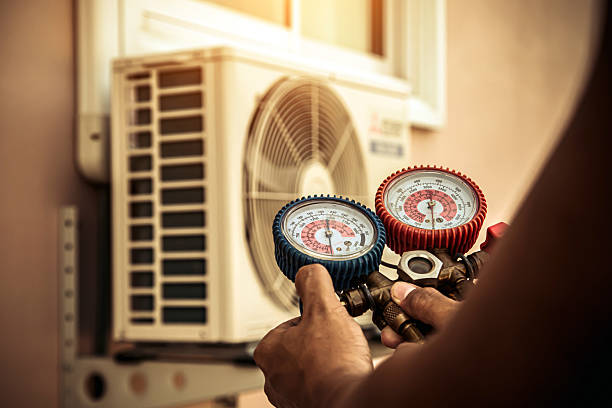 Professional Hvac technician working in Brookesmith, TX